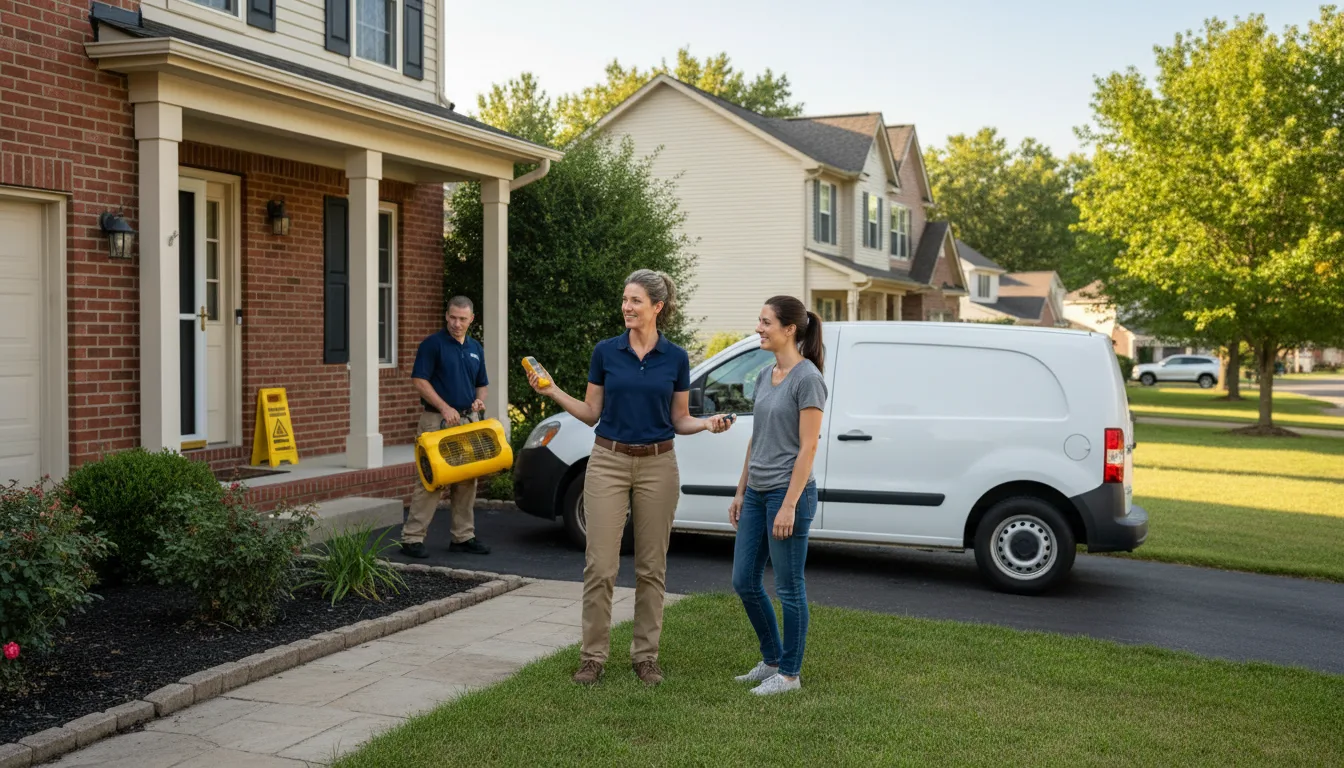 Residential water damage restoration in Mcgrady, NC